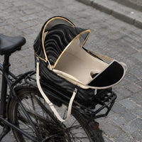 Front Cycle Animal Carrier Stable Front-Mounted Bike Basket Soft Padded Rim for Travel
