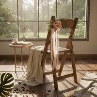Wedding Chair Flowers Artificial Ceremony Accessory Never Wilt for Brides