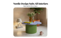 Artistic Design Flower-Shaped Side Table distinctive Shape Flower-Shaped End Table Minimalist aesthetic House Furnishing lively Color for Interior Designers, Homeowners, Students, Living Room, Boutique Hotel, Bedroom, Reception Area