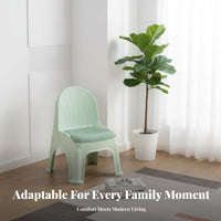 Light Luxury Design Pudding-Shaped Stool multi-functional Small Chair Thickened and long-lasting Household Furniture Rounded Edges for Children, residents, Living Room, Entryway, Playroom, Bathroom