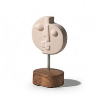 Abstract Face Figurine Modern Showpiece Creative for Office Desk, Art Lovers