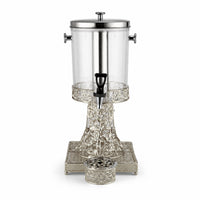 Transparent Beverage Dispenser with Tap Easy-to-Clean Drink Dispenser with Stand Detachable Clear for Buffet