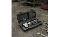 Brake Line Flaring Tool Kit Multi-Function Flaring Tool Kit with Case Portable for DIYers, Workshops