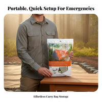 Compact Thermal Survival Tent Easy Setup Thermal Emergency Tent Windproof for Campers, Outdoor Enthusiasts Relief, Camping, Hiking