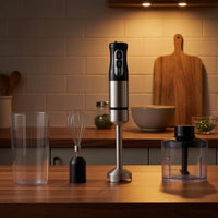 3-in-1 Hand Blender Chopper Set Attachments Included Electric Hand Blender Detachable Design Small Kitchen Appliance Easy to Clean for Parents