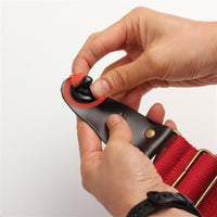 2 Pieces Strap Lock Button Iron Guitar Strap Lock Secure Locking String Instrument Accessory for Repair