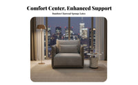 Japandi-inspired design L-Shaped textile Sofa Minimalist DesignLiving Room Furniture firm-density Foam Sectional Couch configurable for Families, homeowners, Adults, Apartment, Lounge Area, Home Office
