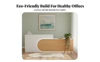 Minimalist Ier Stand Stable and Sturdy Modern Reception Desk Easy to Clean Lighted Reception Desk for Receptionists, Retail Store, Lobby, Office