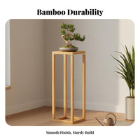 Chinese Design Flower Stand Sturdy Wood Wooden Plant Stand Chinese Design Display Base Stable Frame Home Decor Long-Lasting