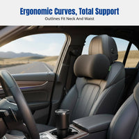 Car Headrest, Neck Support Pillow, Seat Pad, Universal Interior, Multi-Head Design, Ergonomic Viscoelastic Foam, 7A New Model
