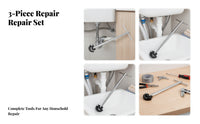 10-32 Mm Adjustable Sink Wrench 180-Degree T-Type Sink Wrench Tight Confined Areas