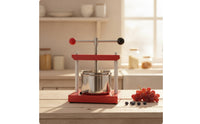 Hand Press with Stainless Steel Basket Countertop Fruit Hand Press Stable for Small Kitchens