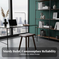 Solid Wood Construction Mortise and Tenon Stool Long-Lasting Wooden Seat Minimalist Design Household Furniture Sturdy Support for Adults, Homeowners, Students, Dining Room, Entryway, Bedroom, Kitchen