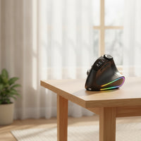Vertical Ergonomic Mouse Wireless Mouse with Color Display Rechargeable Type-C for Office Workers, Laptop Users, Desk Setups
