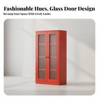 Glass Door Display Cabinet Modernist aesthetic display cabinet allergen-resistantprotected book cabinet for Book Collectors, Interior Design aficionados, Living Room, Study, Bedroom