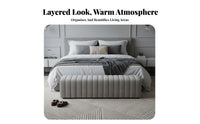 Tufted Bed-End Ottoman Multi-Purpose Upholstered Bench Comfortable Paddinging Modern Design for Bedroom, Walk-in Closet