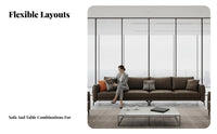 Sofa, Armchair, and Table set Italian Design Reception Seating complete Set Lounge Group for Office Managers, Business Owners, Corporate Lobby