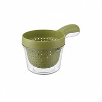 Multi-Functional Double Layer Colander Bowl Fast Draining Handled Fruit Washing Basket Compact Size 2-in-1 Strainer and Bowl Set
