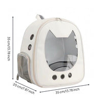 Zip-Around Closure Cat Backpack Carrier Mesh Pockets Pet Carrier Backpack Padded Straps Outdoor Gear Ventilated