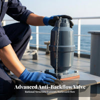 Cover Drain Valve Prevents Reverse Flow Automatic Bailing Drain Boat Scupper Flanged Non-Return Valve for Docks