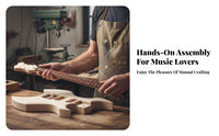 Electric Guitar Kit DIY Assembly Set Customizable Design for Beginners