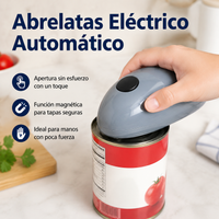 Automatic Electric Can Opener, Safe Edge-Free Can Opener, Cordless with Magnet, for Seniors and Arthritis Sufferers