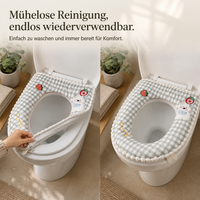 Universal Zippered Waterproof Toilet Seat Cover for All Seasons