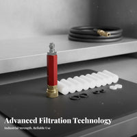 High Pressure Oil Water Separator Quick Connect Design 30MPA Air Pump Strainer Sturdy Construction Air Pump Strainer for Hobbyists, Workshop, Garage