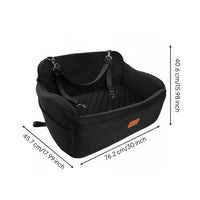 Thick Padded Dog Car Booster Seat Raised Design Dog Car Seat Bed No Tools Required