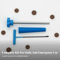 Valve Stem Puller Installer Set Easy to Use Valve Stem Installer Puller Kit for DIY Enthusiasts, Home Garage, Roadside Emergency