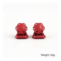 2 Pieces Reinforced Nylon Helmet Visor Fastening Clip Molded Plastic Visor Mounting Clip with Hardware Long-Lasting Sturdy for Coaches
