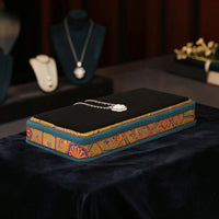 Jewelry Display Tray Velvet Jewelry Tray with Fabric Top for Vanity