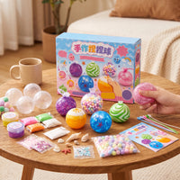 Customizable DIY Press Ball Kit Sensory Squishy Making Kit Tactile Fidget Squishy Clear for Rainy-Day Activities