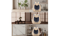 Cat Backpack Structured Pet Carrier Backpack Cat Carrier with Window Padded Bag Portable for Travel, Vet Visits