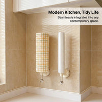Roll Holder and Under Cabinet Paper Towel for Kitchen Organization, Acrylic Mount for Organizers