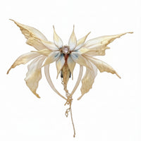 Butterfly Tassel Hair Clip Dangling Butterfly Hair Barrette Jeweled for Cosplayers, Costume Parties