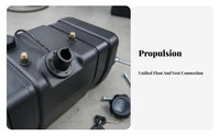 Original Factory Part Dump Truck Fuel Container Rust-Proof Auxiliary Container Impurity Drain Port for Long Transport Trips, Job Sites
