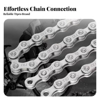 Multi-Speed Bike Chain Effortless Shifting Mountain Bike Chain Wear-Resistant High Tensile Strength for Cyclists