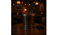 Briquette Extinguishing Bucket Commercial Lidded Metal Briquette Bucket Side Handles Ash Container for Restaurant