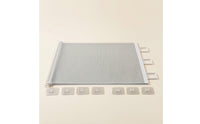 No-Drill Retractable Pet Gate Wall-Mounted Retractable Dog Gate Secure Barrier Compact for Renters, Stairs, Hallways