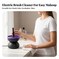 Deep & Gentle Clean Electric Makeup Brush Cleaner Ultrasoft Silic Single Textures Automatic Brush Washing Machine Saves Time and Effort