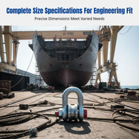 Nautical Lifting Pulley, Heavy Duty Shackle Block, Steel Wire Rope Wheel, U-Type Sheave, Commercial Use