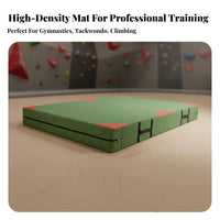 High Jump Landing Mat Impact Absorption Gymnastics Crash Mat Thickened Design Foldable Crash Pad for Gymnasts, Athletes, Climbing Gym, Dojo, Gymnasium