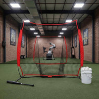 Baseball Practice Net Set Versatile Use Hitting and Pitching Training Net