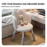 Height Adjustable Armless Rolling Chair 360-Degree rotate Household Seating Ergonomic backrestrest Office Furniture Minimalist and design for Students, Teenagers, Adults, Bedroom, Dorm Room, Study