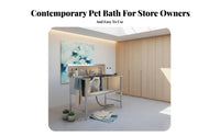 Stainless Steel Pet Grooming Bath Basin to Clean Stainless Canine Wash Wash Station Rust-Resistant Professional Pet Grooming Tub