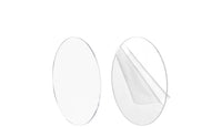 8 Pieces Circular Transparent Round Acrylic Sheets Flat Clear Acrylic Circles Lightweight Base Scratch-Resistant for Bakers, Engraving, Cake Decoration