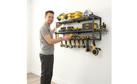 Three Tier Tool Holder Metal Storage Rack Powder Coated for Workshop