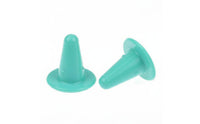 2 Pieces Wear Resistant Milking Machine Teat Stopper Soft and Flexible Silicone Teat Plug for Barn