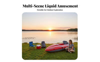 Wear-Resistant 2-Person Fishing Kayak Heavy-Duty Single Person Watercraft Stable Design Inflatable Boat High Capacity for Outdoor Enthusiasts, Families, Lakes, Rivers, River, Camping